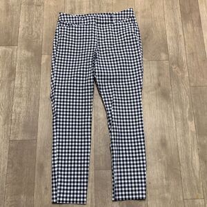 Womens Old Navy Pixie High Rise Casual Dress‎ Checkered Ankle Crop Pants